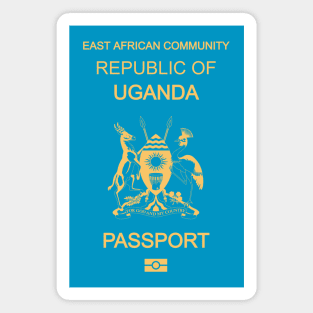 Uganda passport Magnet